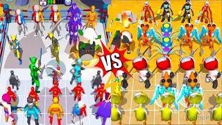 Merge Supper Hero  Vs Color Friend 100 Doors,⭐ Merge Simulator Battles