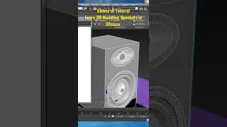 Learn 3D Modeling Speakers in 3dsmax.