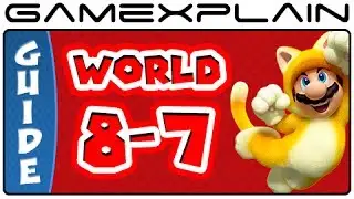 Super Mario 3D World - World 8-7 Green Stars & Stamp Locations Guide & Walkthrough