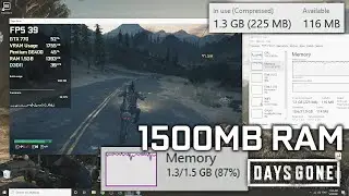 Days Gone on 1.5GB RAM - The Most Unstable PC Configuration Ever