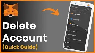 How To Delete Metamask Wallet Account Using Mobile Device 2024 !