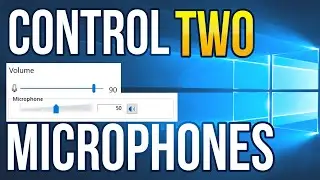 Control Two Microphone's Volume Sliders at the same time in Windows 10