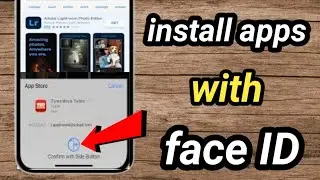 How to use face ID for install apps from app store / enable face iD for app store