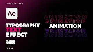 Typography Text Animation Tutorial in Adobe After Effects No Plugins