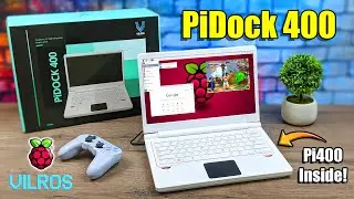 Turn Your Pi 400 Into A 13.3 Raspberry Pi Laptop With The PiDock 400!