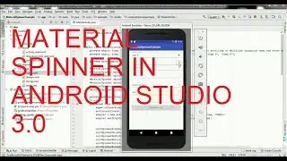 How to create material spinner in android studio 3.0