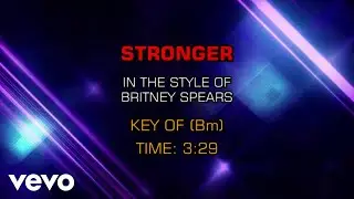 Britney Spears - Stronger (Karaoke)