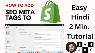 How to add Home page meta tag, Collection page, products page & inner pages meta tags to Shopify