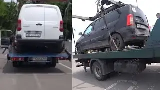 🔥Эвакуация псевдо-инвалидов на инвалидных местах у гипермаркета Лента.🔥