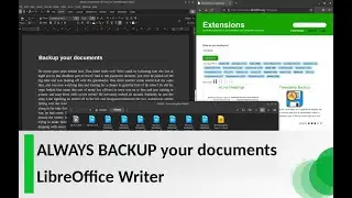 ALWAYS BACKUP your documents - LibreOffice (read also the video description)