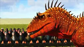 100 Therizinos vs. 1 Carcharodontosaurus