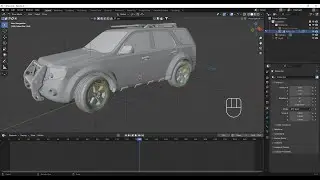 Blender + BlenderKit - car drifting animation