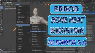 Bone heat weighting Error in Blender Solution.