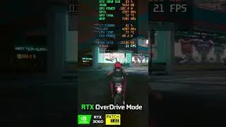 Cyberpunk 2077 Ray Tracing OVERDRIVE Mode ON vs OFF on RTX 3060 Laptop