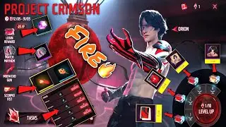 FF New Project Crimson Event Free Rewards 2023 | FF New Event | Free Fire New Event |Project Crimson