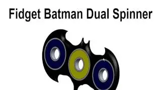 How to Make Fidget Batman Dual Spinner