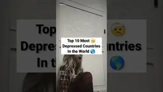 🤕 Top 10 Most Depressed Countries in the World 🌎 #top10 #top10ner #shorts