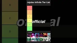 THE OFFICIAL Jujutsu Infinite TIER LIST | Jujutsu Infinite PvE Tier List 