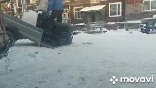 Как я загоняю Буран -лифан 20 на прицеп.