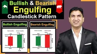 Bullish Engulfing & Bearish Engulfing Candlestick Pattern || contact For Course 👉🏻 9939021979
