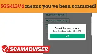 OfferUp error code 5GG413V4 could mean that youve been scammed on OfferUp marketplace! Watch this!