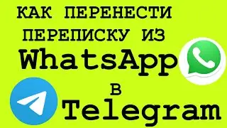 Как перенести переписку из Ватсапа в Телеграм / перенести час из whatsapp в telegram