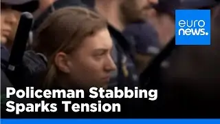Deadly Stabbing of Policeman Sparks Tensions in Mannheim | euronews 🇬🇧