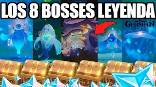 RECOMPENSAS Y UBICACIONES de los 8 BOSSES LEYENDA de FONTAINE || Genshin Impact