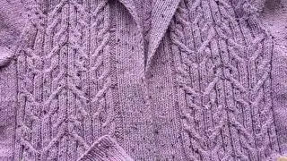 Кардиган готов. Кардиган из Alize alpaca tweed.