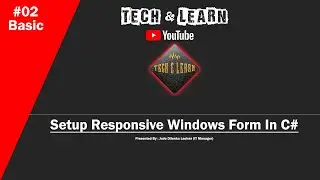 Setup Responsive Windows form In Sinhala