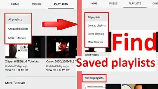 How to FIND SAVED PLAYLISTS on YouTube