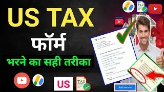 How to Submit Tax Information Form in Google AdSense for YouTube | How to Fill US TAX Form in adsens
