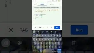 python program to print calendar of any year. 