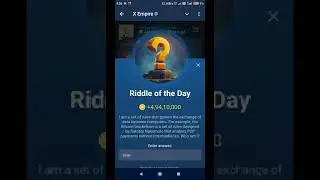 X empire Riddle of the day code X empire Rebus of the day code | 21st August | X empire bot Airdrop