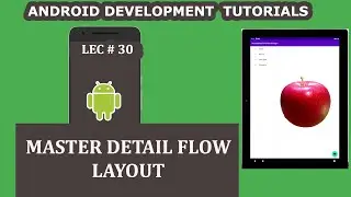 Master Detail Flow Template in Android Studio | 30 | Android Development Tutorial for Beginners