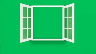 Green Screen Window Opening Animation | 4K | Global Kreators