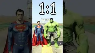 SUPERMAN vs HULK in GTA 5! (BATTLES) 