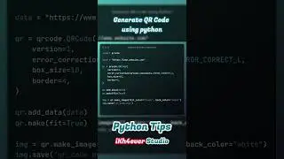 Generate QR Code using python