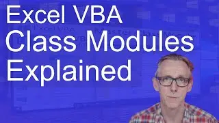 Excel vba class module tutorial 2024