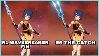 R1 Wavebreakers fin vs R5 The Catch | Genshin Impact