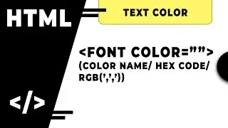 How To Change Text Color In HTML | Font Color Tag In HTML In Hindi Language By 