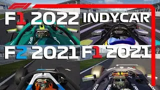 F1 2022 vs. IndyCar vs. F2 2021 vs. F1 2021 | Assetto Corsa