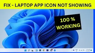 Fix : Downloaded app not showing on home screen in laptop | laptop me app show nahi ho raha hai