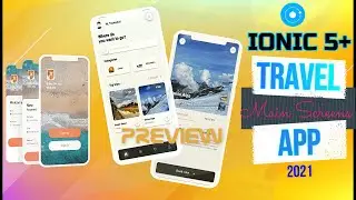 Ionic 5+ TRAVEL APP 2021 | App Preview