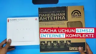 Huawei B311 + Flytech FTS1727 Panel antenna komplekti, optika kelmagan joyga simsiz internet