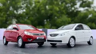 Mini Tata Zest And Indica Vista Unboxing | Realistic Indian Cars Scale Models | #ranvitminiatures