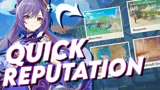 QUICK Reputation Guide Patch 1.1 | Genshin Impact Farm Guide Liyue & Mondstadt