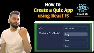 Build your own Quiz App using React JS | Create your app from scratch | React JS