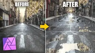 Create REALISTIC Puddles from scratch in Affinity Photo