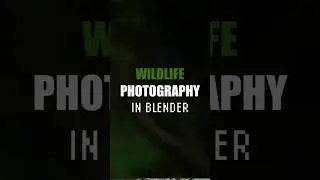 Wildlife shooting in Blender #blender3d